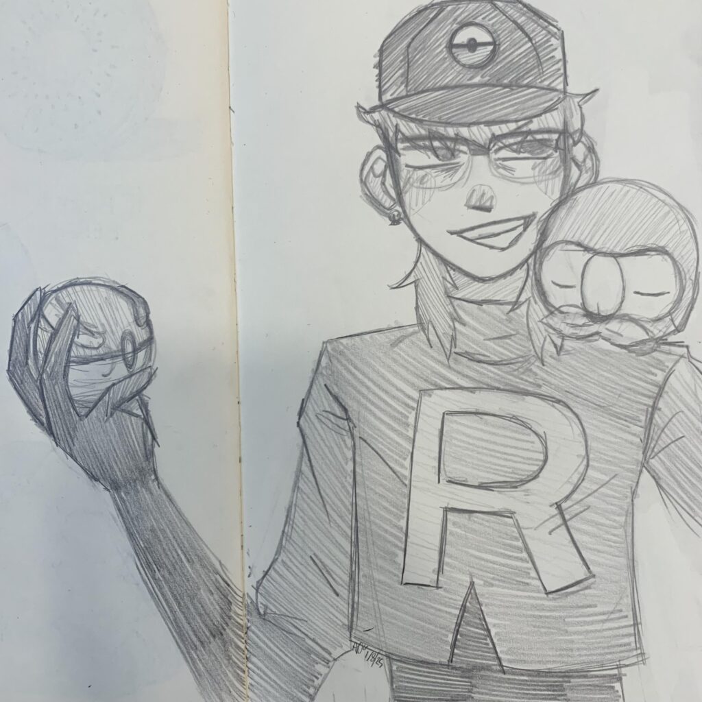 [WIP] Me as a trainer with my favorite Pokémons (there’ll be more, not just Rowlet)