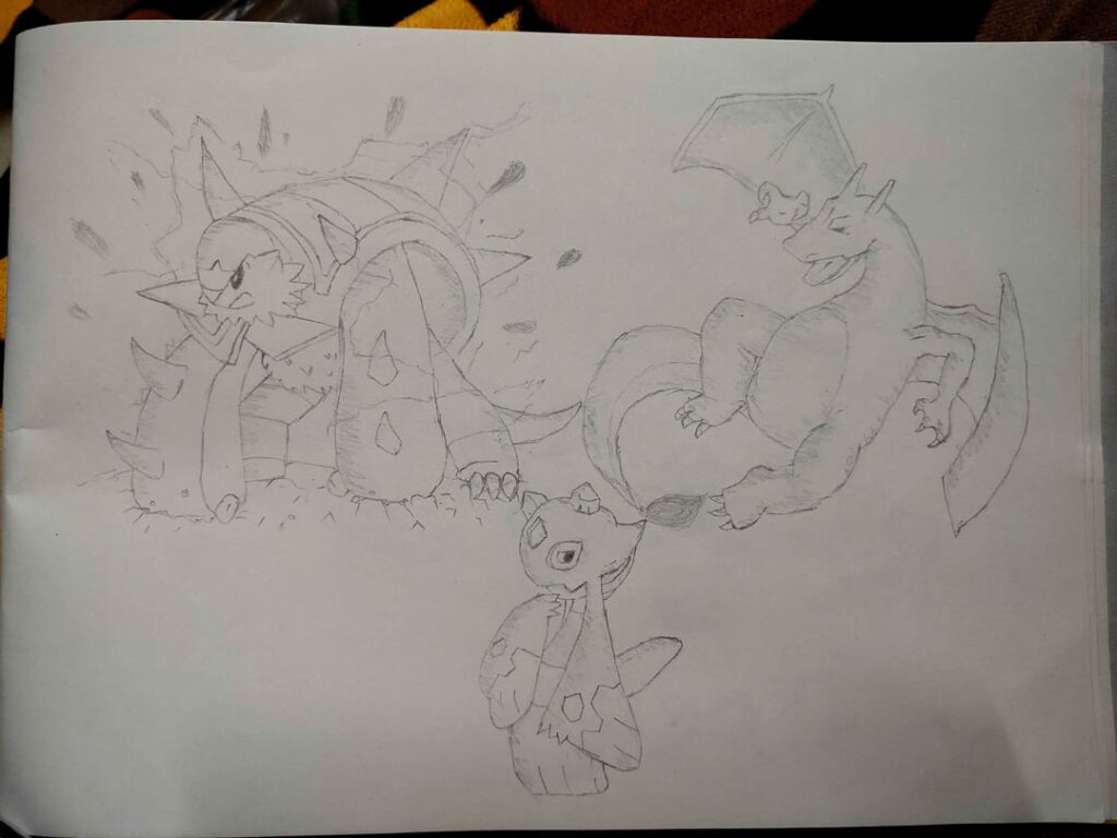 Started drawing after 7-8 years again , just the pokemons i like