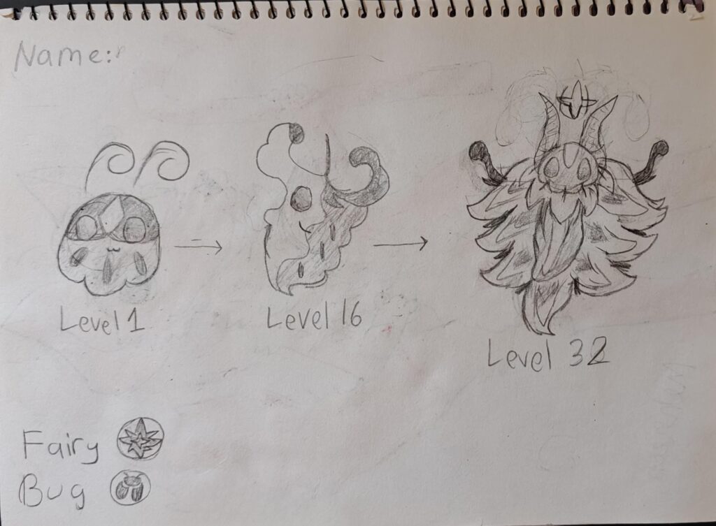 I created my very own Pokemon! Though it needs a name...