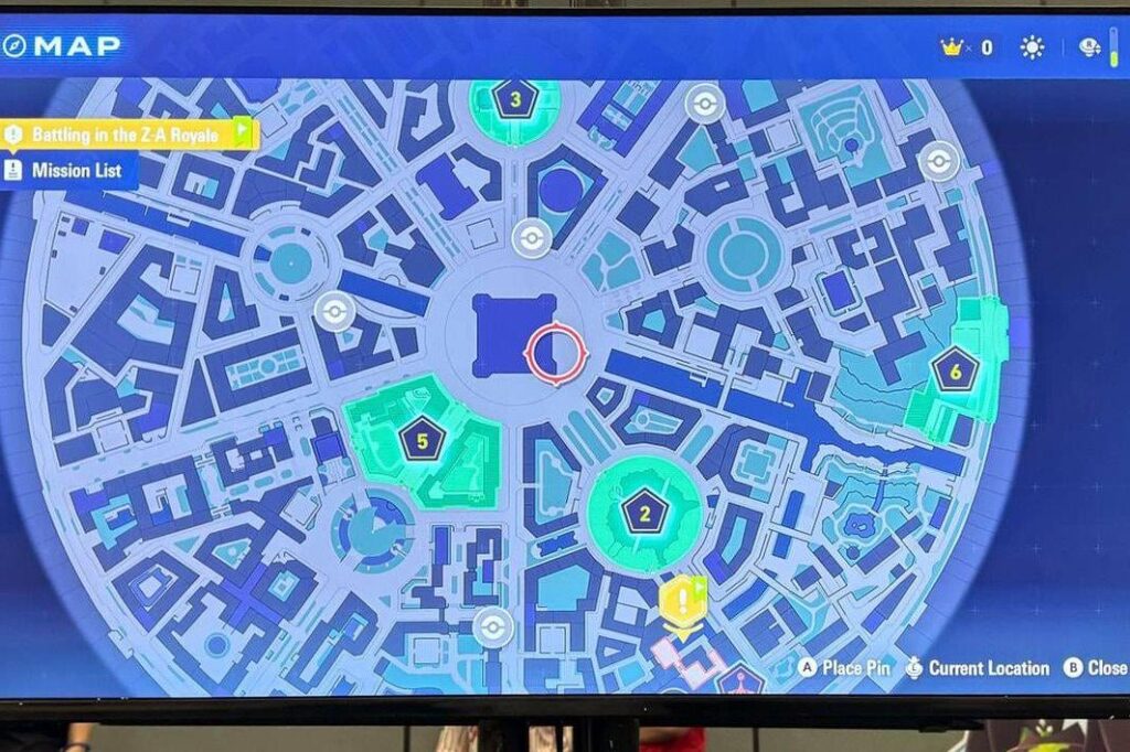 We have our first look at the map of Lumiose City for Legends Z-A.