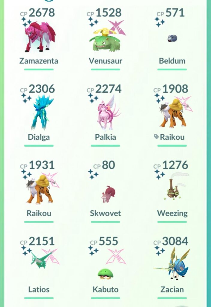 My shiny haul this week.