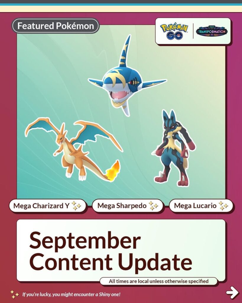September 2025 Content Update Niantic Infographic