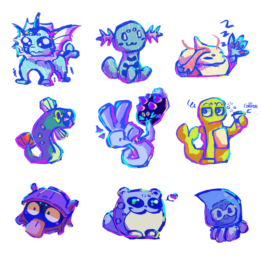 Sharing some digital pieces made by my daughter