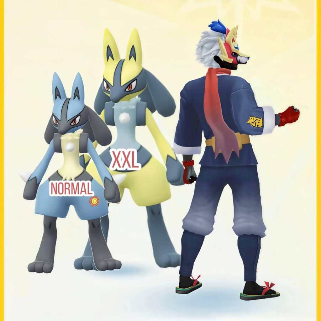 XXL size difference in-game