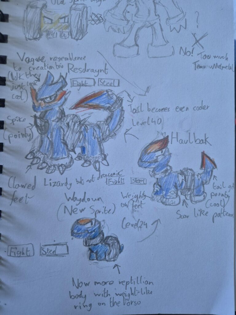 Waydoun, Haulbak and Resdraynt! The kilo pokémon family