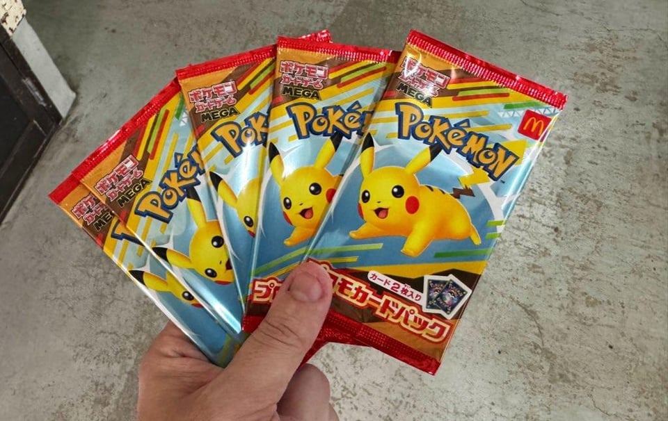 Waited outside McDonalds in Japan at 5 AM for these five packs!