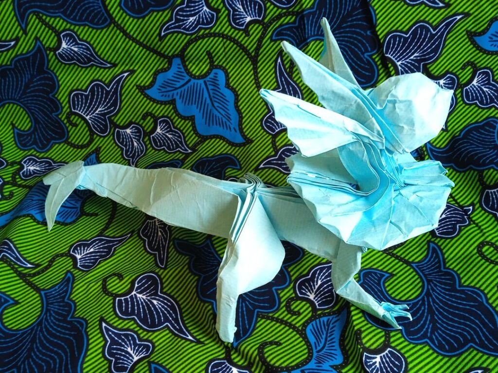 Vaporeon origami [OC]