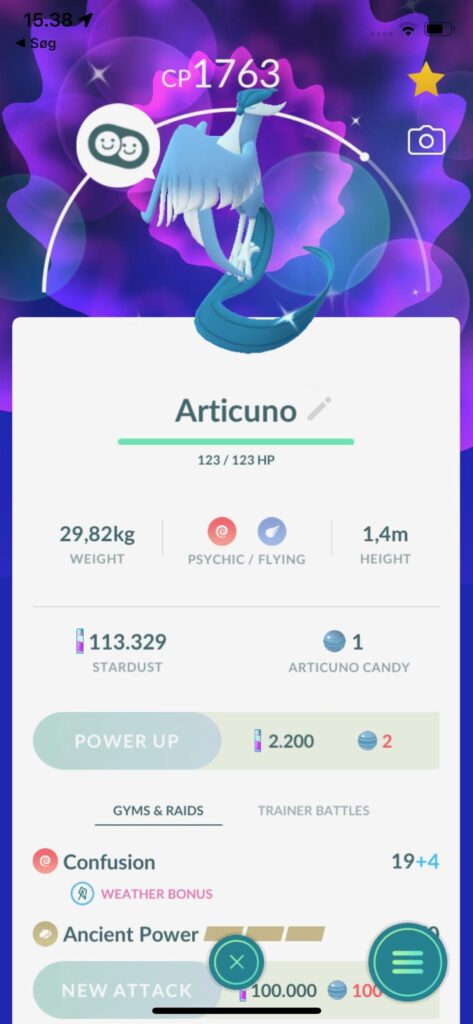 Just found out that my 8 year old little brother has a shiny galarian articuno