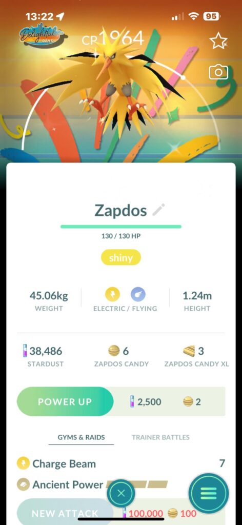 go pass shiny zapdos!