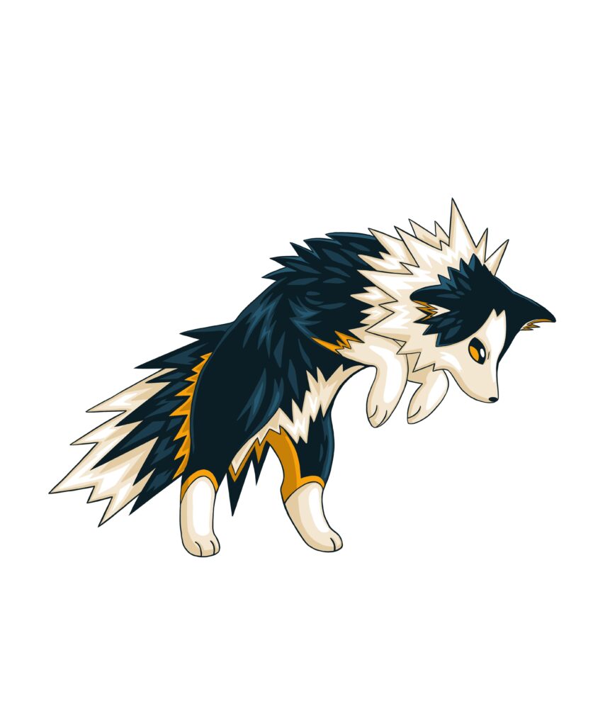 Wanted to draw my dog as a pokémon
