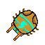 My mix of kabuto, elekid, and grubin in pixel art