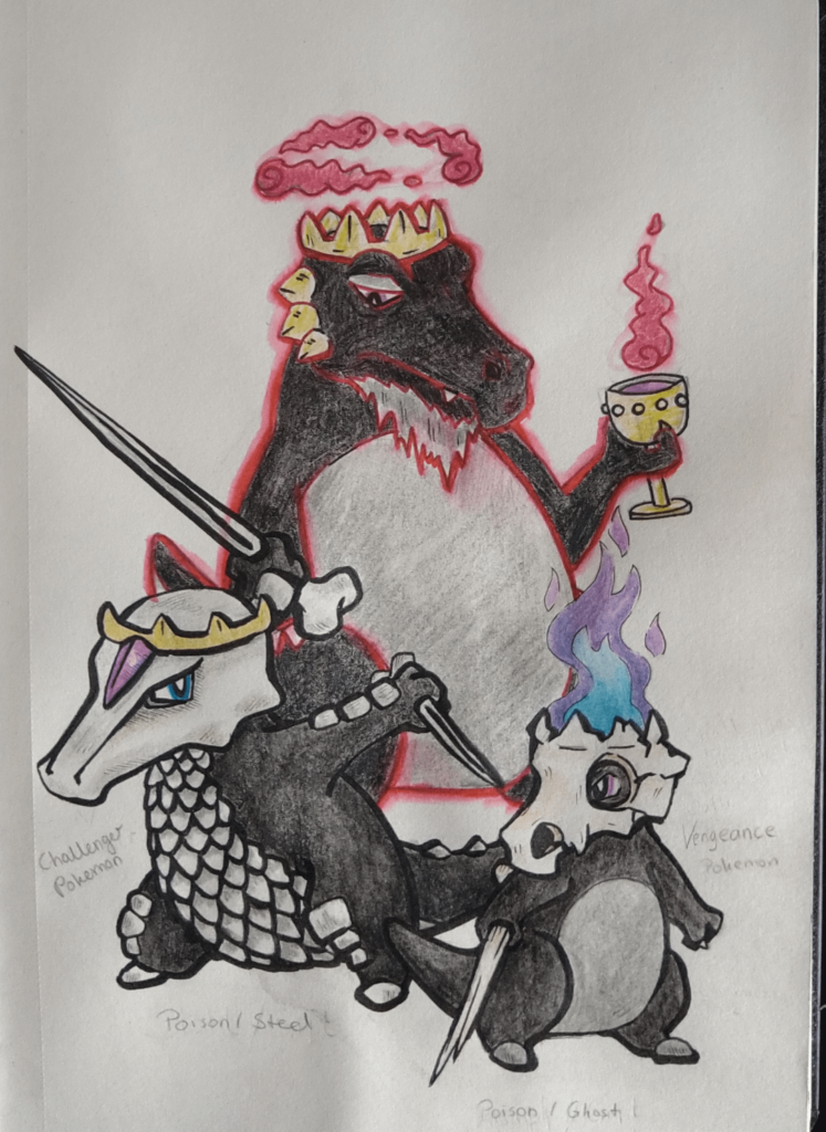 Regional Form of Cubone, based on Shakespeare's Hamlet