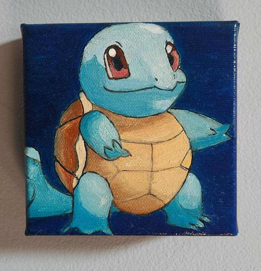 Squirtle #7 (Oil on canvas)