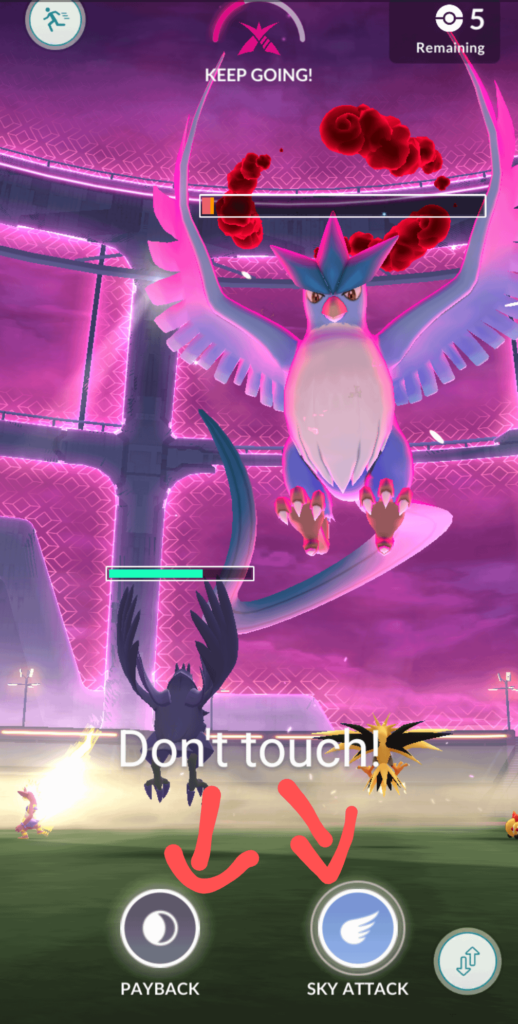 Don't use charged moves to win Max battles