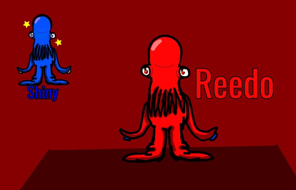 Red guy from DHMIS as a Pokémon. Reedo, The bored pokemon!