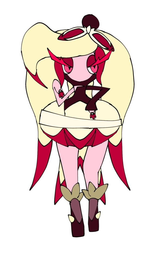 Color sketch of a regional dark-type tsareena
