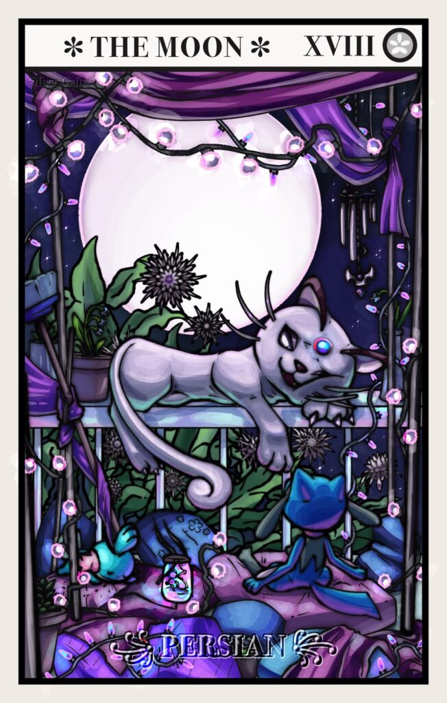 [OC] Pokémon Tarot: Part 19 - The Moon