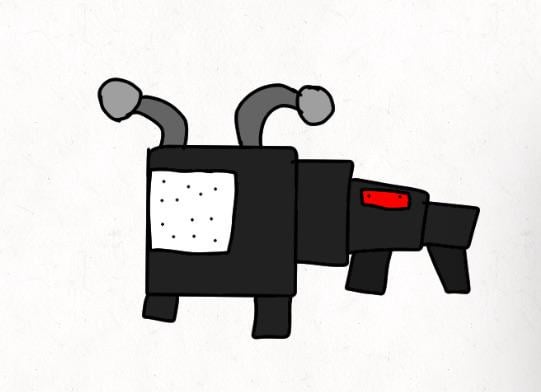 i made a metal centipede fakemon i named it cubipede