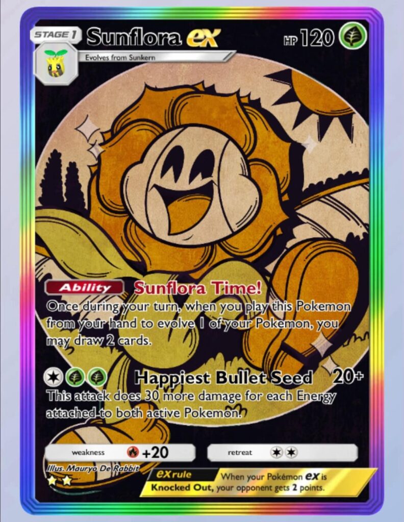 Making a Full Art for Every Gen 2 Pokemon (8/100) - The Pokemon of the day is Sunflora in a Rubberhose Style!! I LOVE SUNFLORA CHARLIE!!!