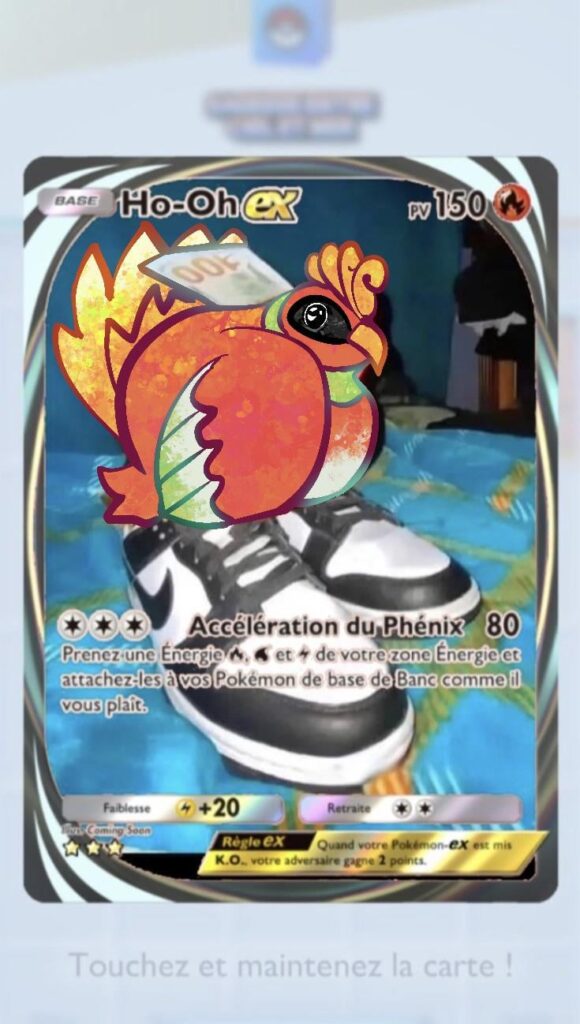 Replacement for the stolen art Ho Oh card