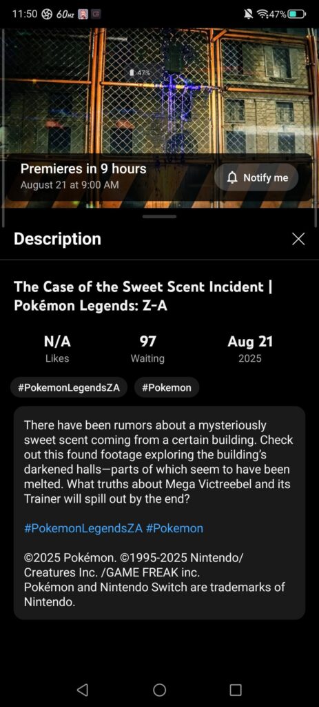 The description spoiled the mega