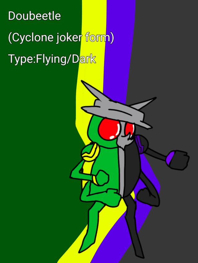 Fakemon based on Double from Kamen Rider W (W.I.P)