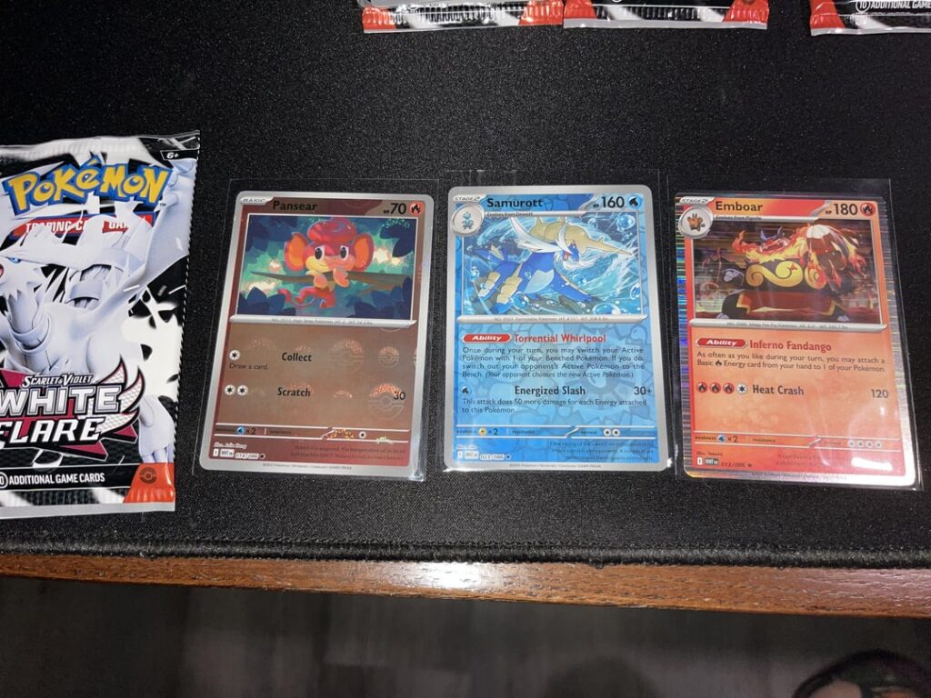 My White Flare ETB pulls from each pack