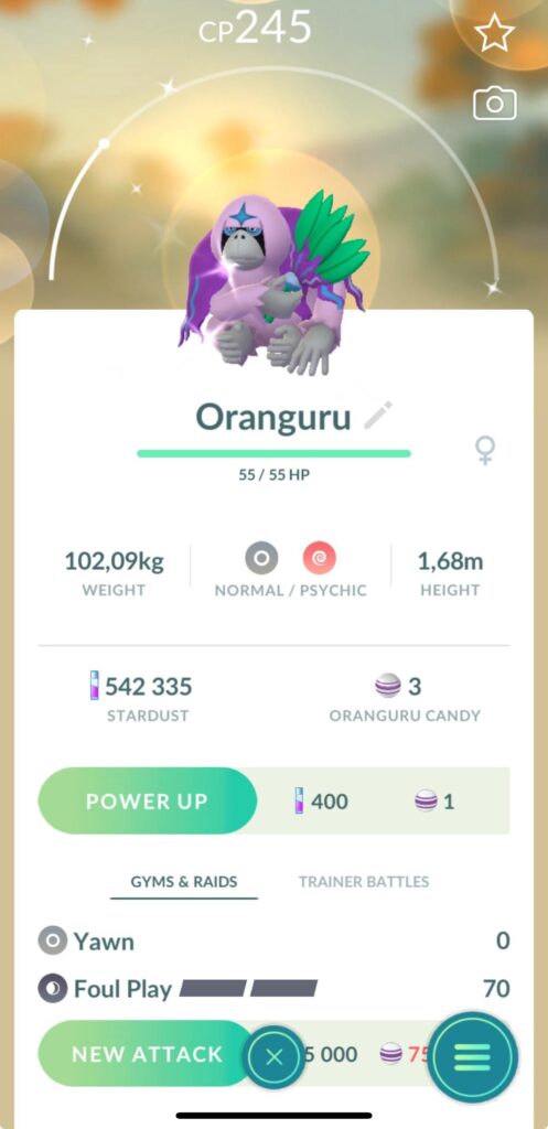 Shiny Oranguru from daily incense… yay <3