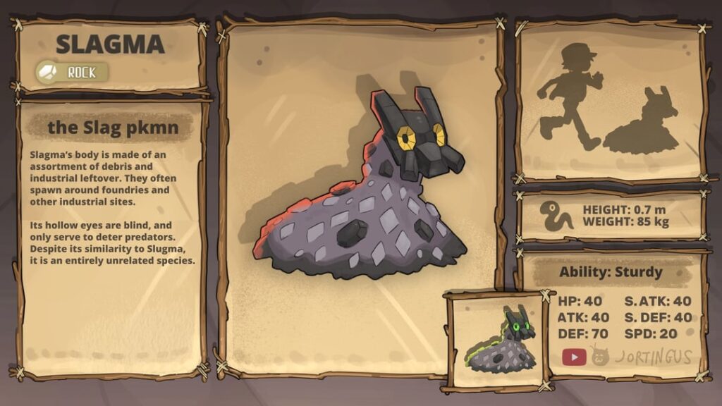 Slugma and Magcargo convergent forms!