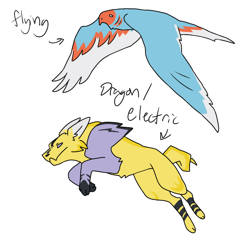 New bird and dog themed pokemon