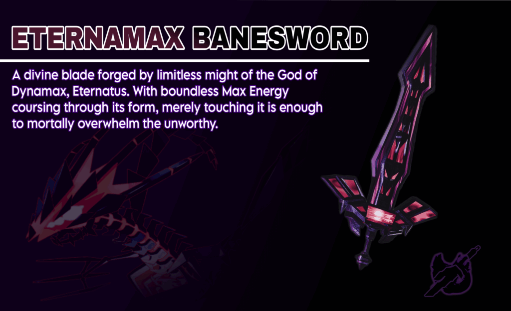 Decided to model an Eternatus-themed greatsword for fun