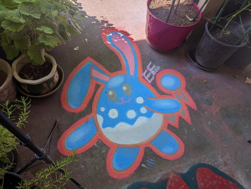 Made some chalk art for a cool person! 💧