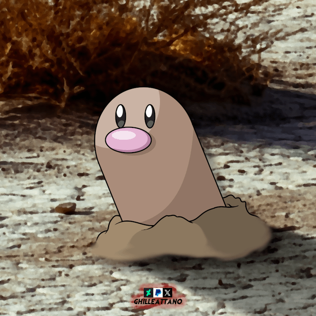 (OC) My TCG Style Diglett Evolution Line Artwork