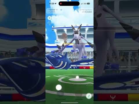 Mega Aerodactyl Solo (Rock Throw/Hyper Beam) w/ Primal Kyogre + Dusk Mane