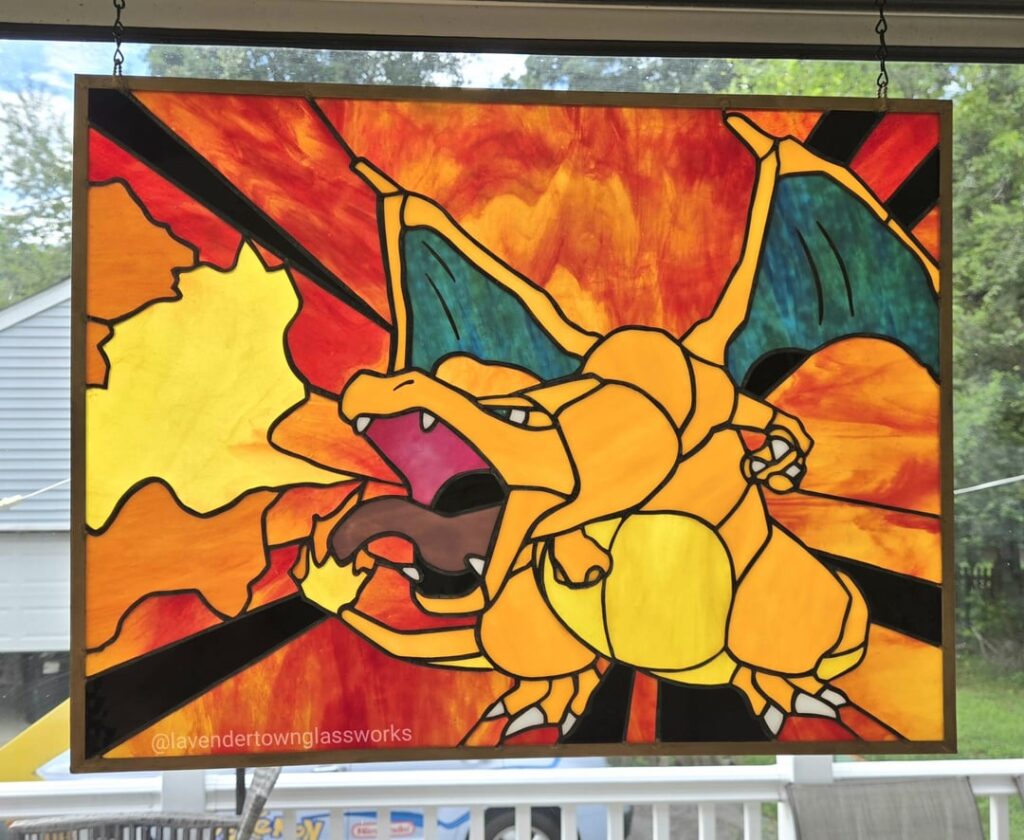 I created Arita Base Set Charizard in Stained Glass