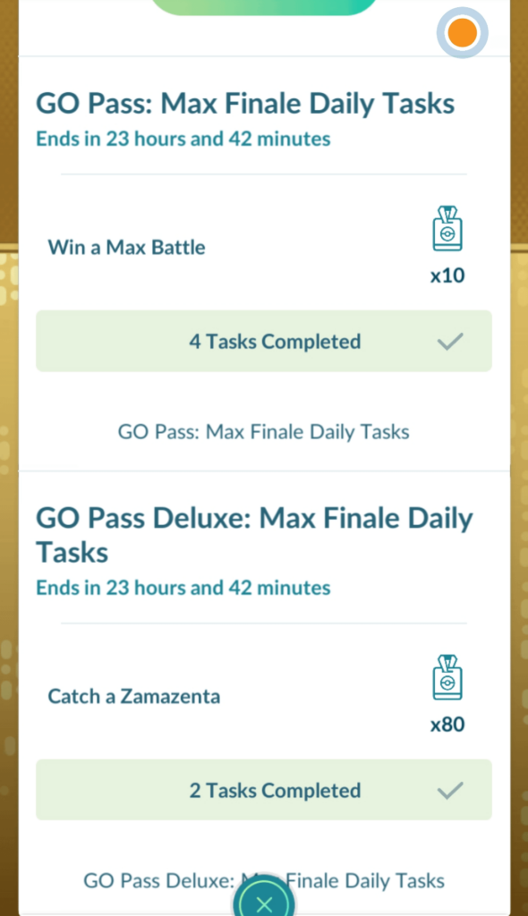 Friday Task for Max Finale