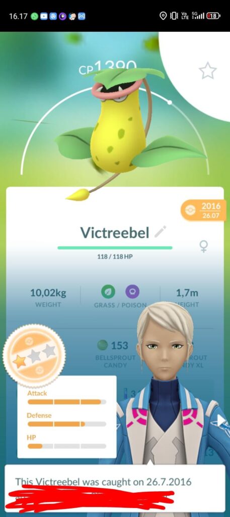 Show me your oldest pokemon