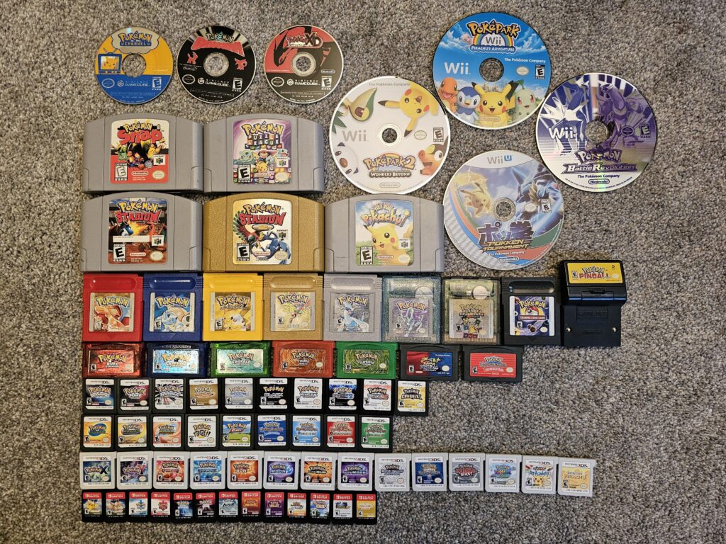 Every Physical Release Pokemon Game