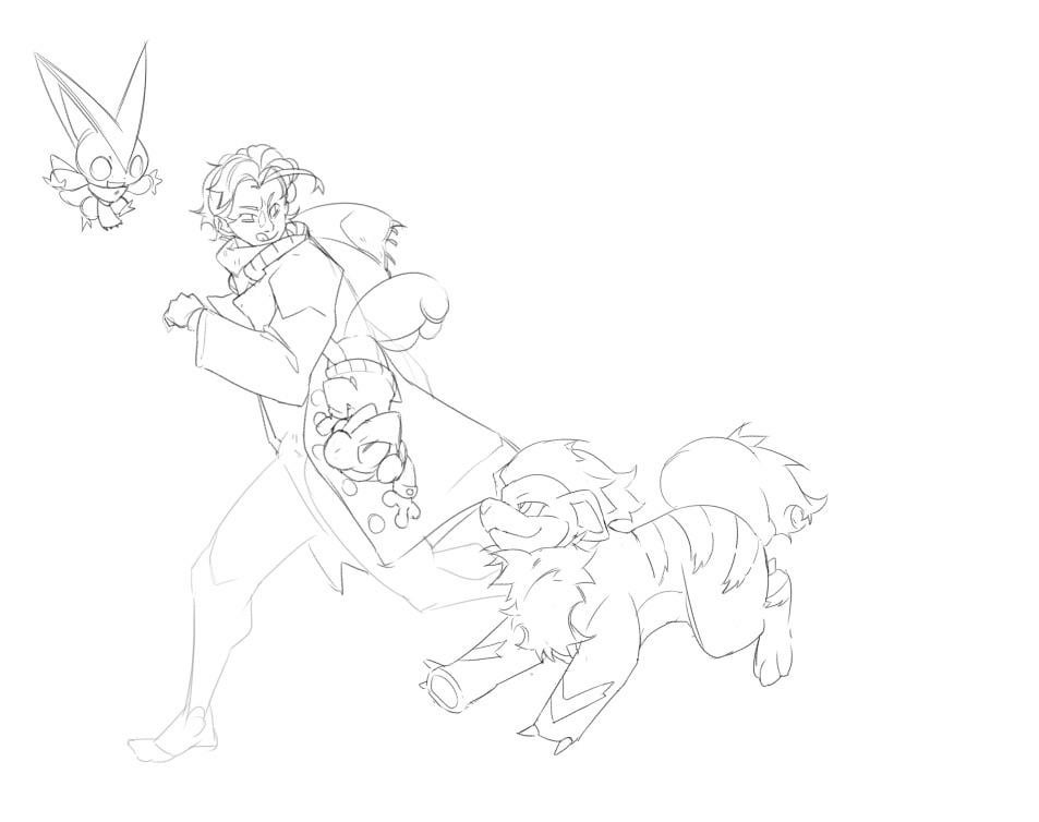 my realistic pokemon team (wip)