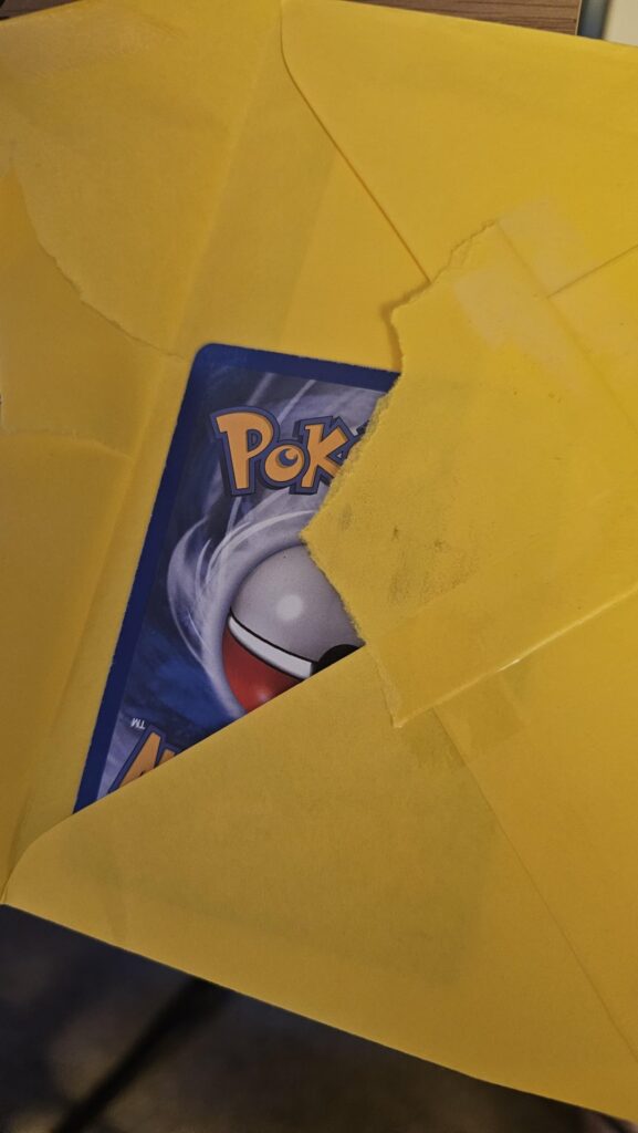 It's always fun when the card you bought turns up like this.
