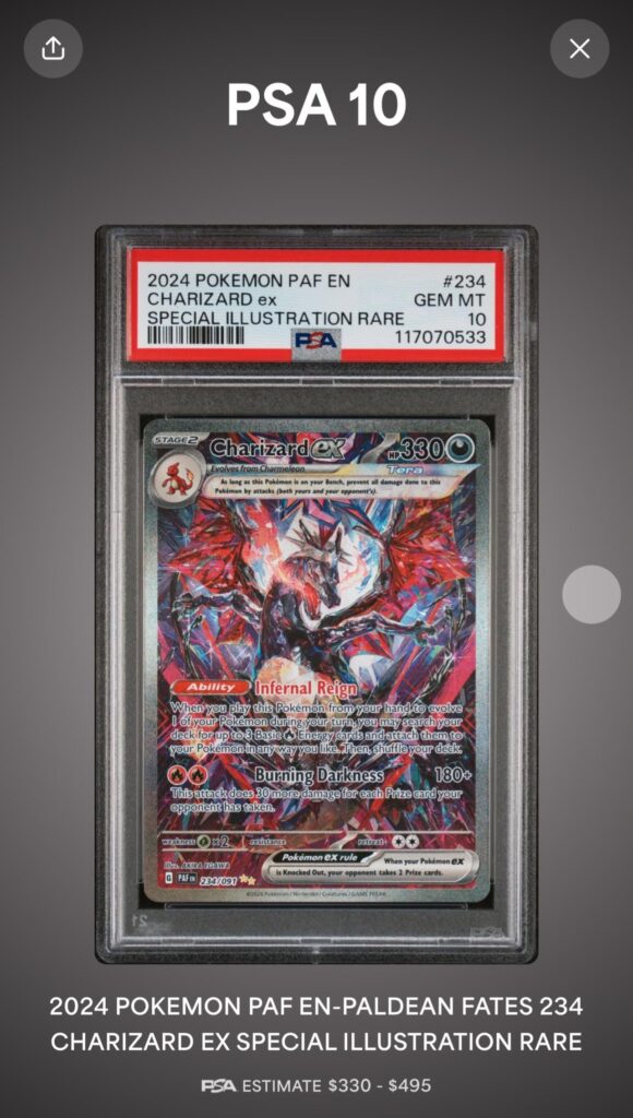 My first graded card.. and I pulled it 🥲