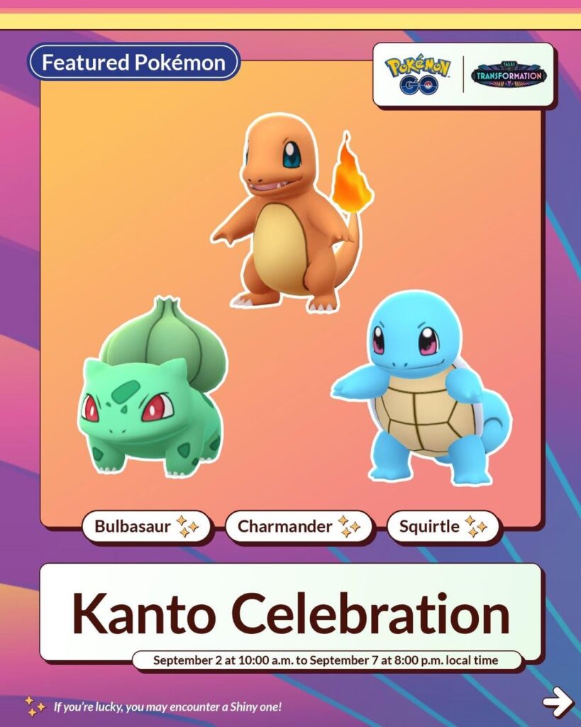 Kanto Celebration Niantic Infographic