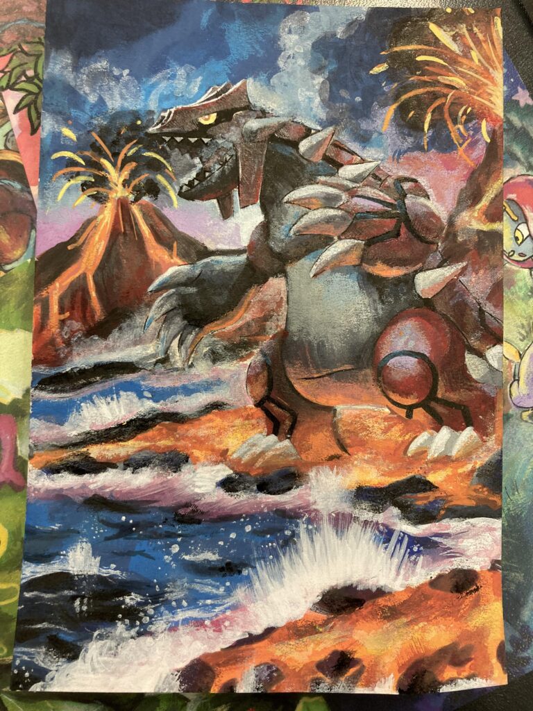 Groudon from Paradox Rift I painted