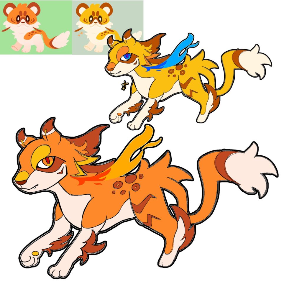 I drew a Final Evo for my old Fire Starter