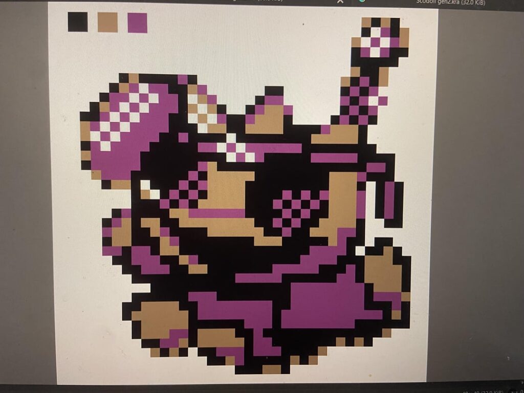 Making my art into Gen 2 sprites