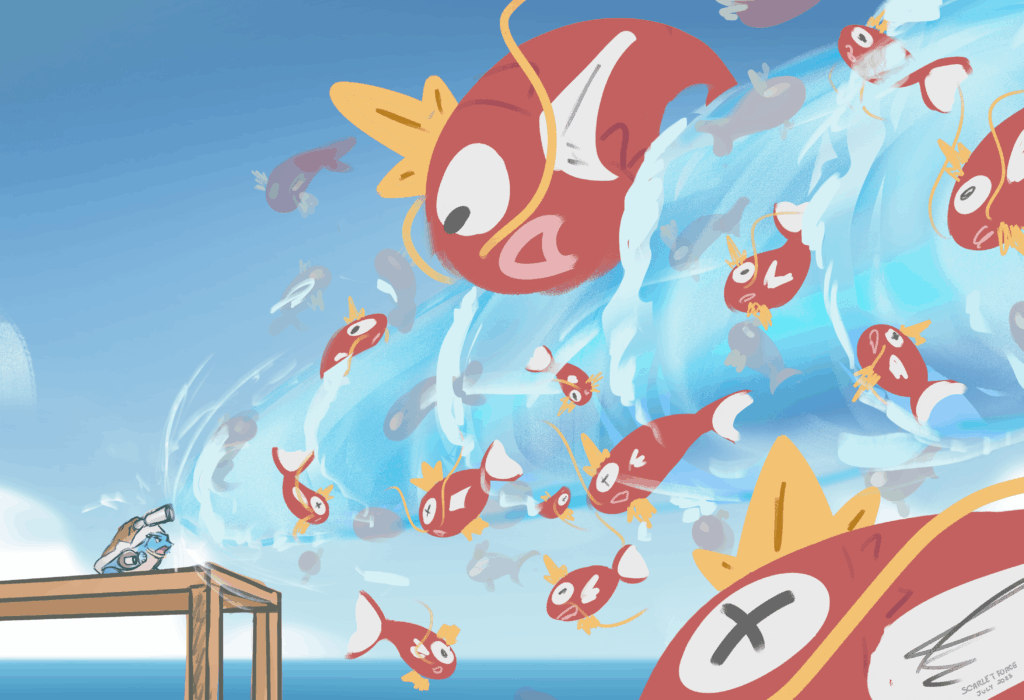 Lotsa Magikarp here y'all fanart lol