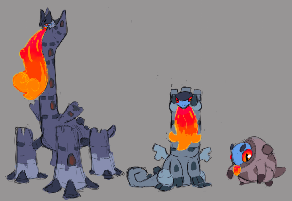 A Tower Dragon Pseudo line for a dex builder