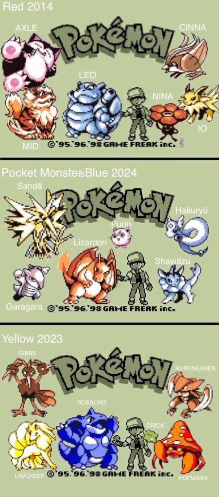 I had some fun creating displays of all my teams over the years. What do you think of them? Do you recognize the origins of some of the nicknames/entire teams’ nicknaming schemes?