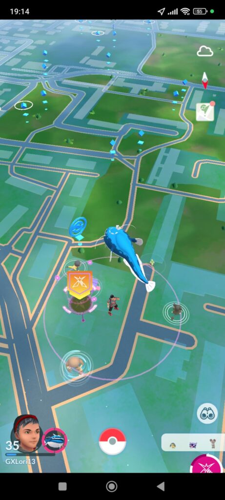 Is he the biggest Pokemon when on the map?