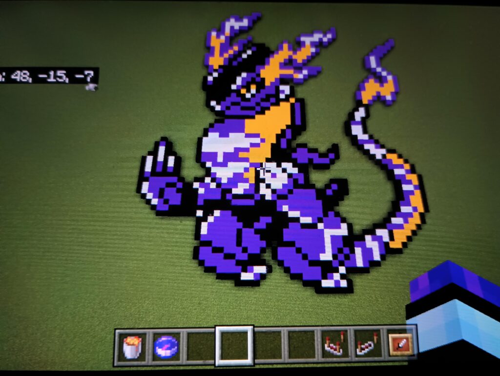 My Minecraft miraidon pixel art